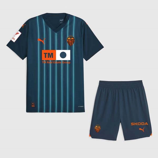 Camiseta Valencia Segunda Niño 2023/2024